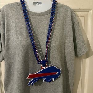 Buffalo Bills Blue and Red Buffalo Logo Chain